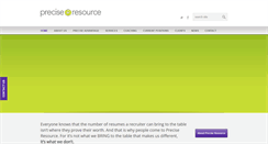 Desktop Screenshot of preciseresource.com